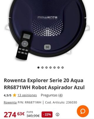 ⚠️⚠️Aspirador robot Rowenta Explorer Nuevo