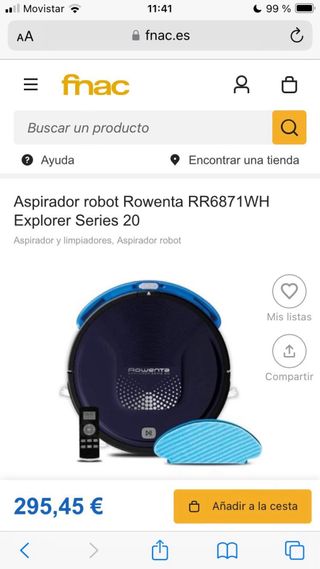 ⚠️⚠️Aspirador robot Rowenta Explorer Nuevo