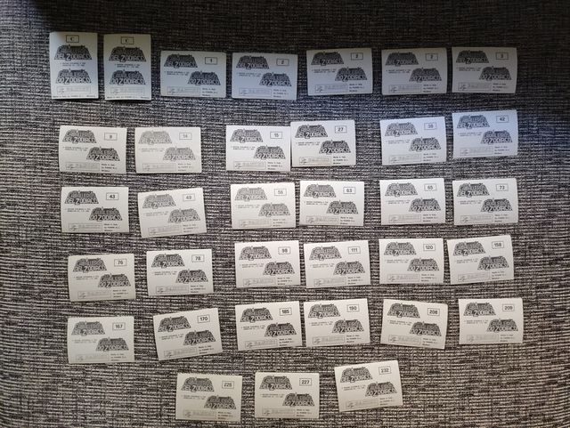 Cromos Caballeros del Zodíaco.