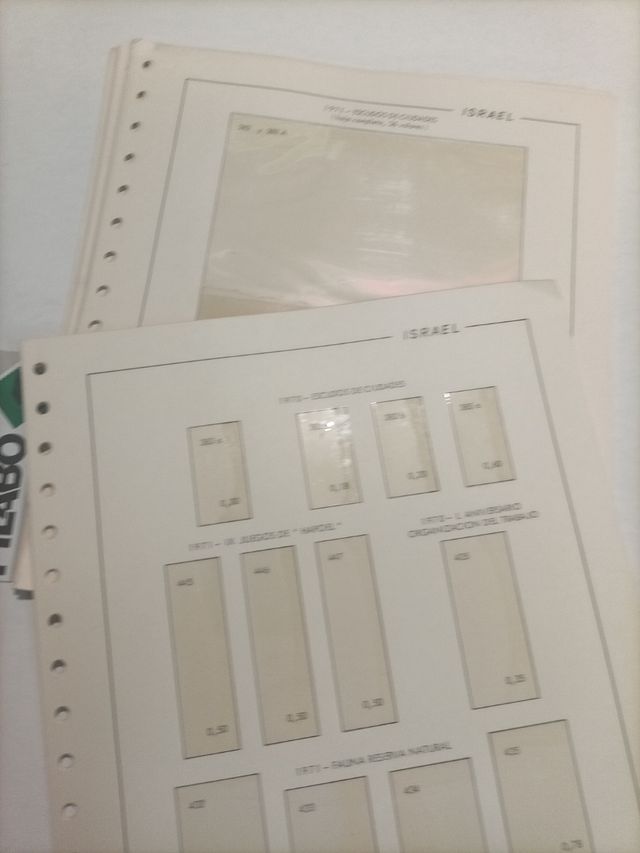 ISRAEL hojas 1958 a 1975
