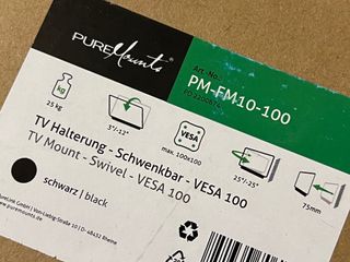 Suporte tv ou ecra Puremounts fm10 100