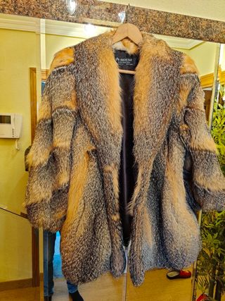 Abrigo de piel de zorro de Virginia 