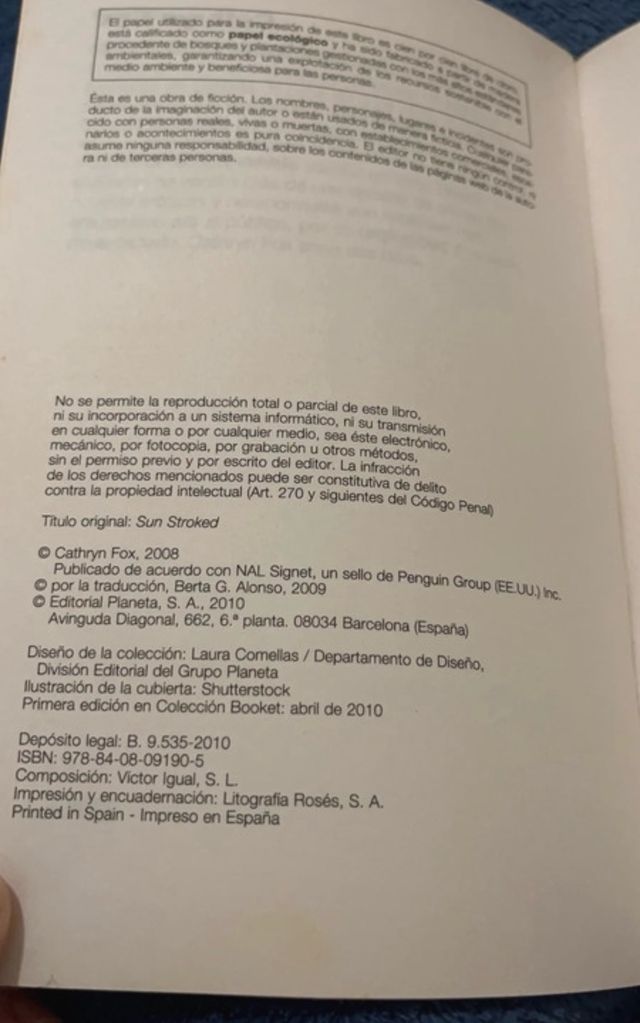 Placer del sol ( Catheryn Fox)