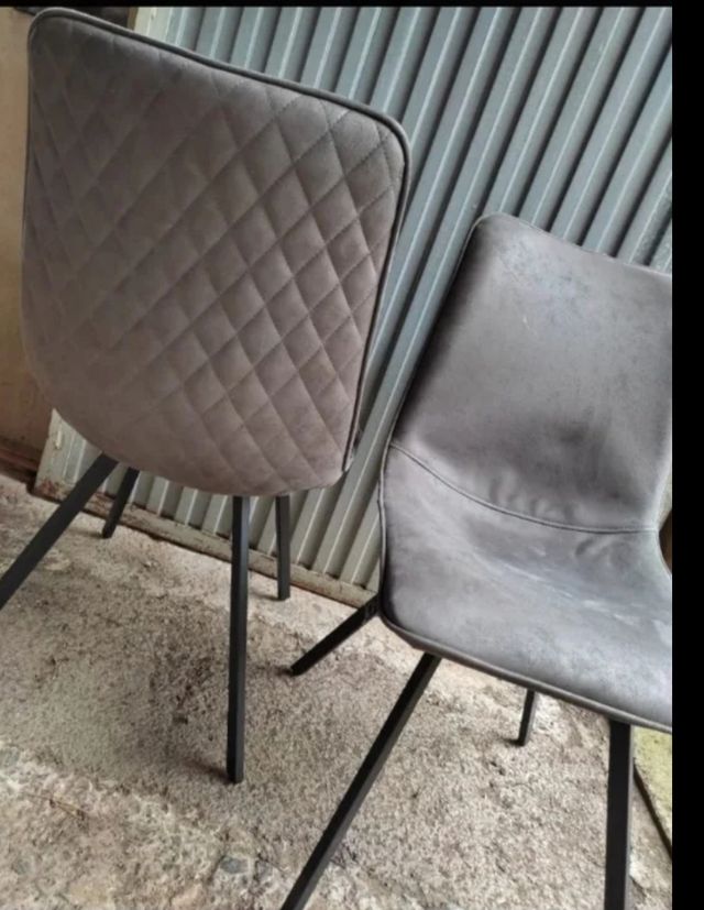 Conjunto 4 sillas gris