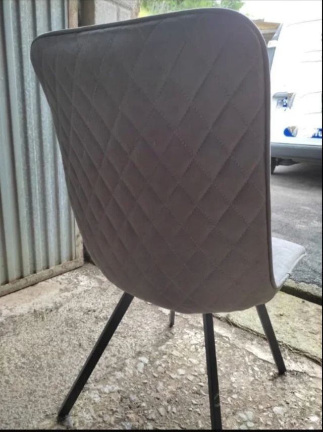 Conjunto 4 sillas gris