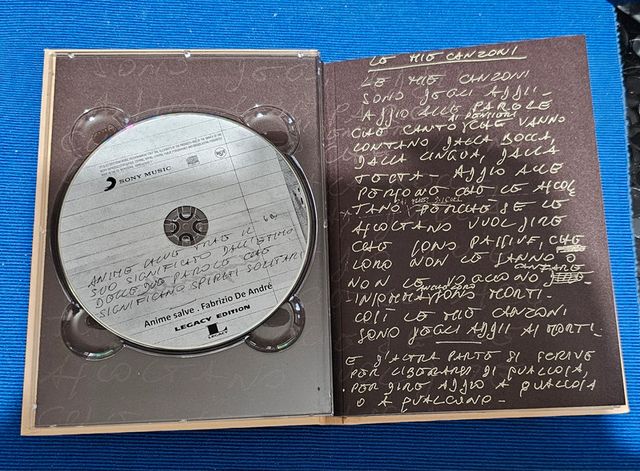 box 2 CD + book - Fabrizio De André - Anime Salve