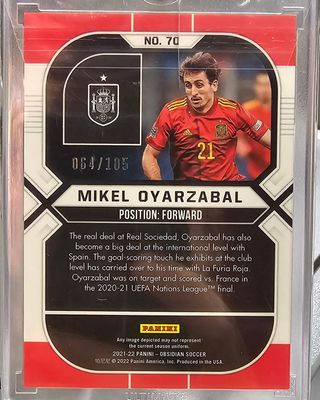 OYARZABAL–ESPAÑA–PANINI OBSIDIAN 21/22 LIMITAD/105