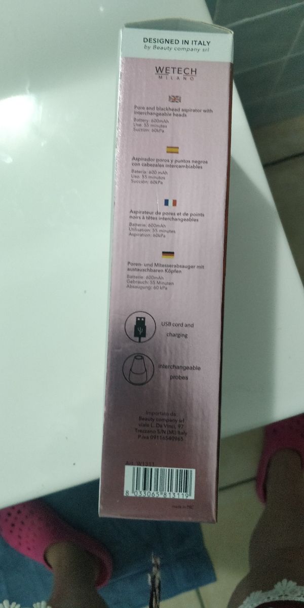 Aspiratore punti neri ricaricabile