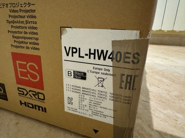 Proyector Sony VPL-HW40ES. Leer problema