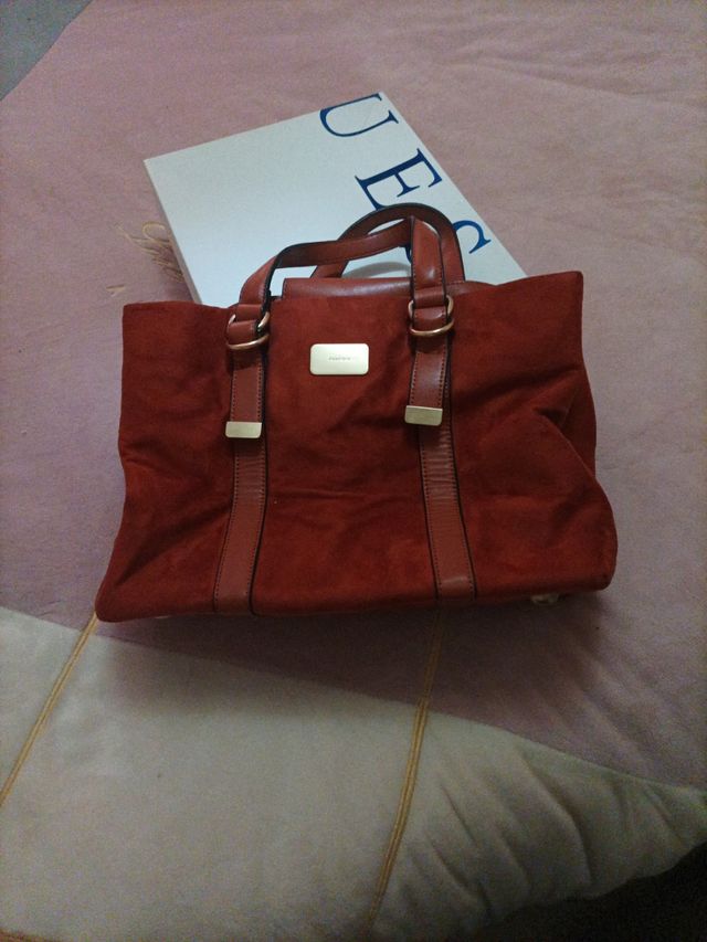 Bolso parafois de antelina muy bonito