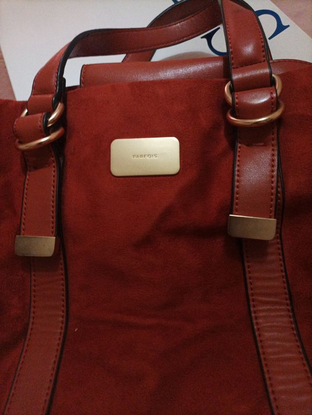Bolso parafois de antelina muy bonito