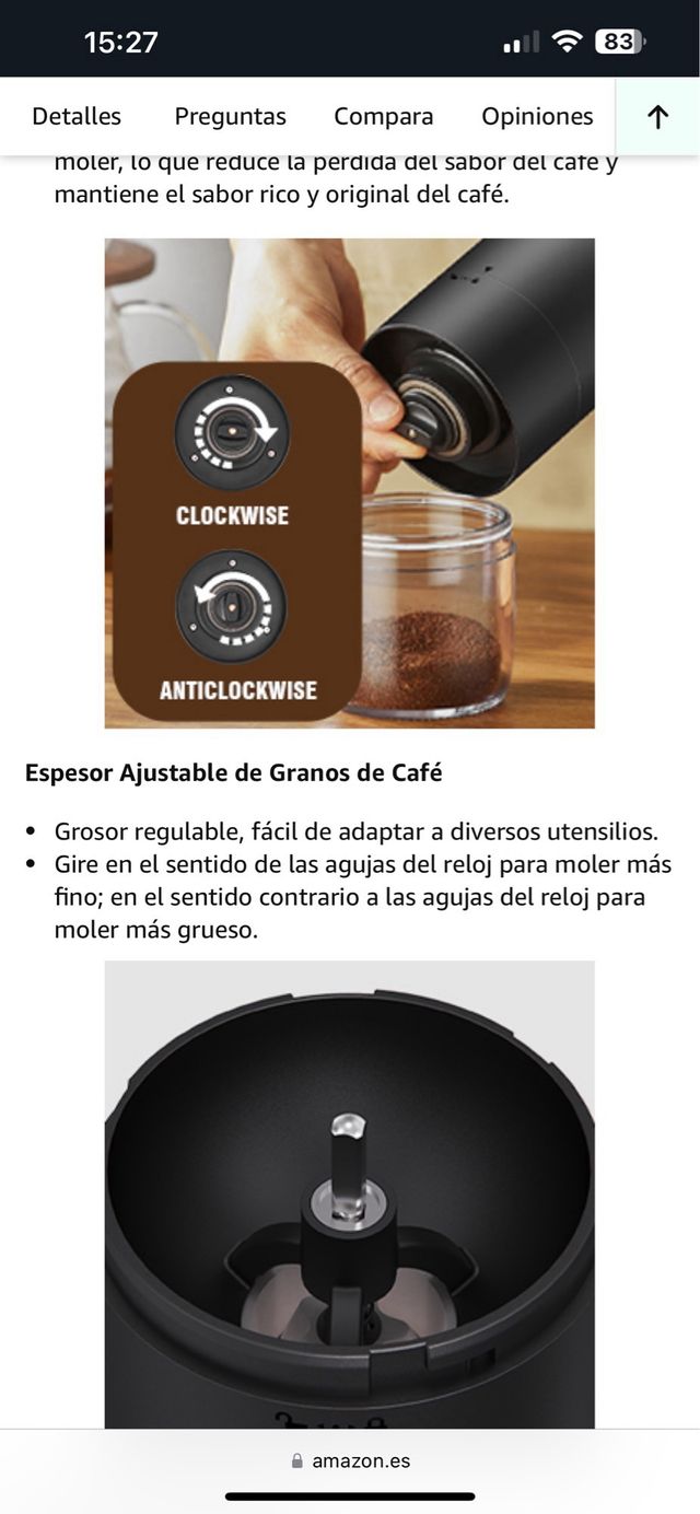 Macinino da caffè elettrico