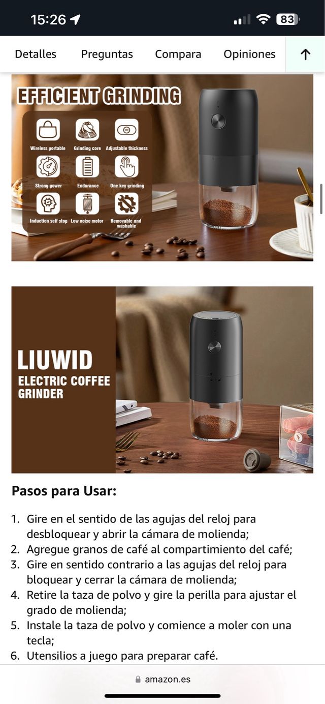 Macinino da caffè elettrico