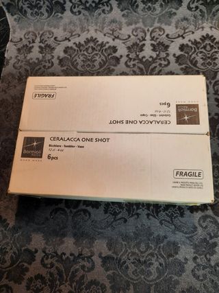 6 bicchierini ceralacca bormioli rocco