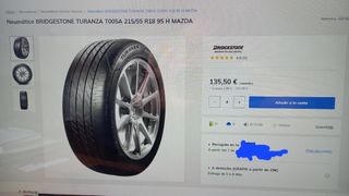 Habituales en MAZDA.Neumáticos BridgestoneTuranza
