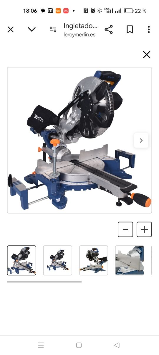 Ingleteadora telescopica