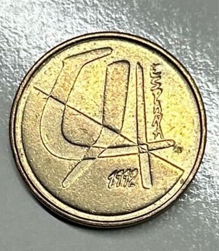 5 MONEDAS 5 PESETAS ESPAÑA 1989, 1990, 91, 92 y 98