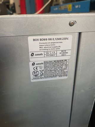 Caja extractor de humos casals