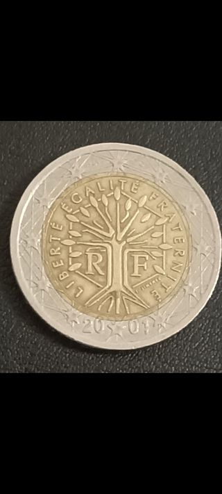 Moneda 2€ 2001 muy buscada RF