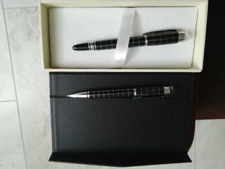 coppia penne valenti con astuccio nero