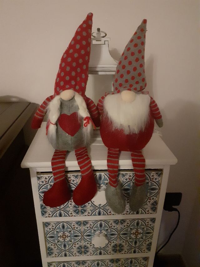 Coppia gnomi decorativi