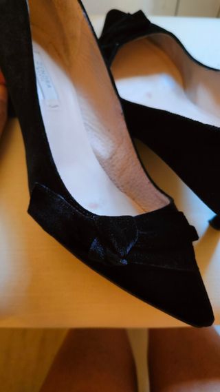 Zapatos de salón de terciopelo 