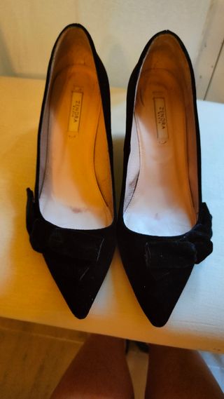 Zapatos de salón de terciopelo 