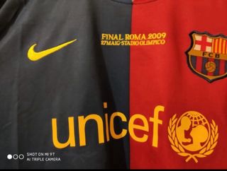 Camiseta Barcelona de la final Champions 2009 Roma