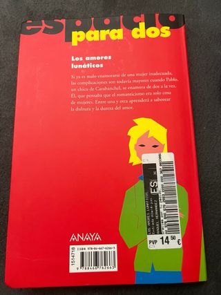 Libro ”Los amores lunaticos”;Anaya