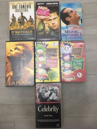 Películas en VHS.
