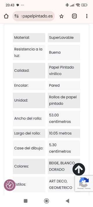 Rollo papel pintado Caselio.