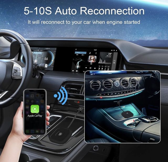 Adaptador inalámbrico CarPlay Leiftsne ¡A ESTRENAR