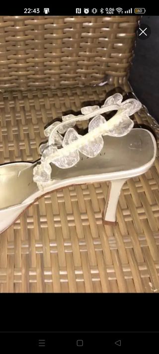 Salon tacón destalonados fiesta beis/nude vestir