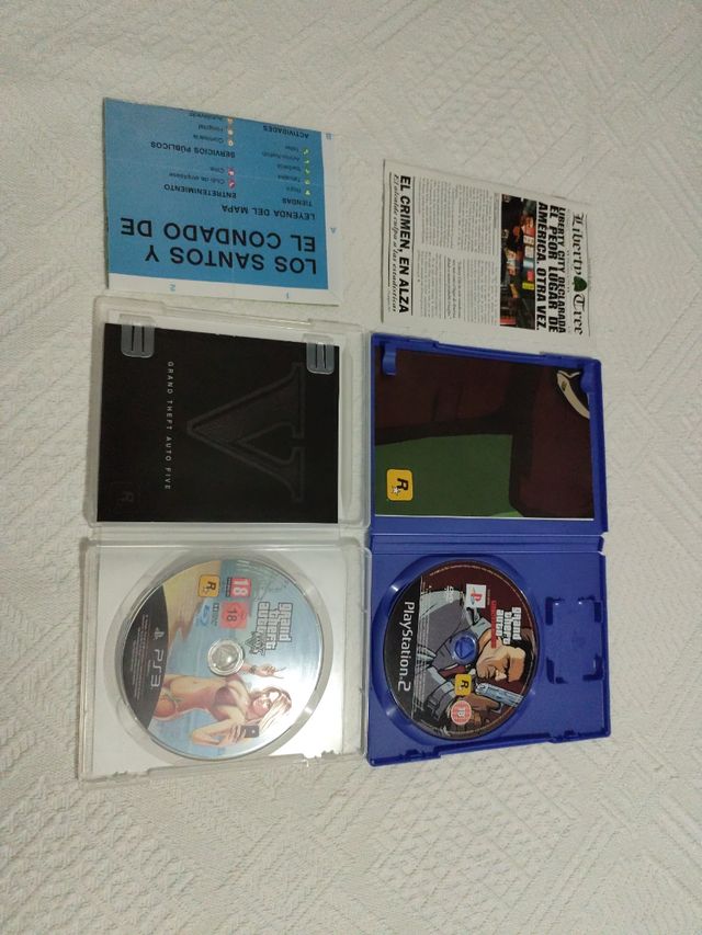 Grand Theft Auto Liberty City Stories PS2 in ottime condizioni con GTA V PS3 in regalo