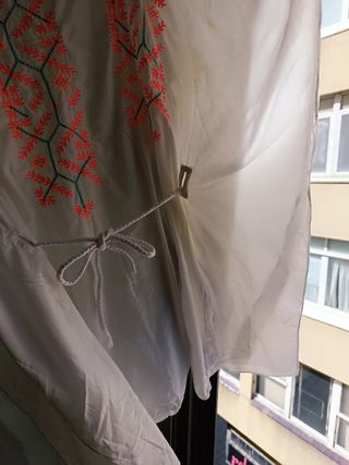 Rebajas!! Kimono blanco bordado talla grande
