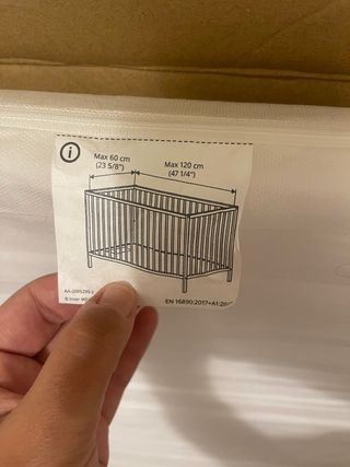 Colchon ikea cuna pluttig