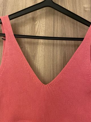 Camiseta rosa tirantas Mango