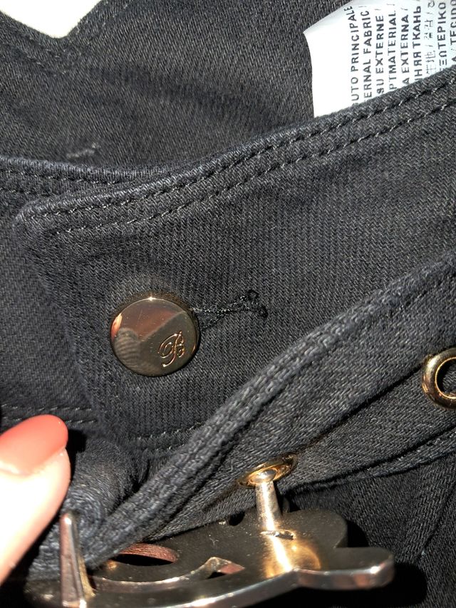 Jeans bimba nero con pinces TG.10 anni 