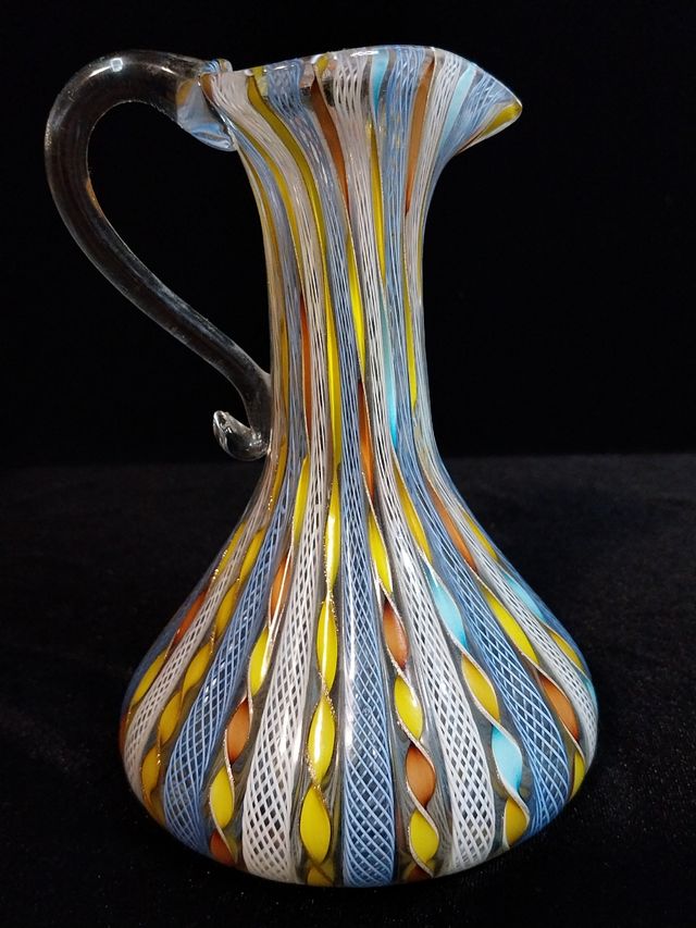 Vaso vetro Zanfirico Murano