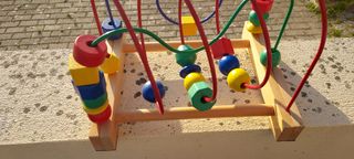 Brinquedo pedagógico infantil Colorido, em madeira