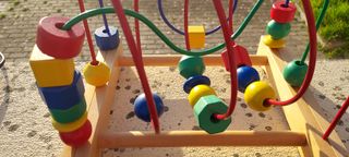 Brinquedo pedagógico infantil Colorido, em madeira