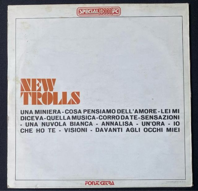 NEW TROLLS/33 RPM/LP/FONIT CETRA/PELLICANO 1