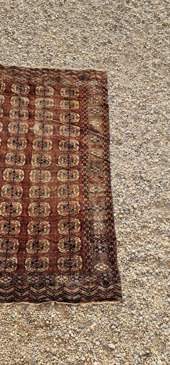 Tekke alfombra antigua anudada a mano