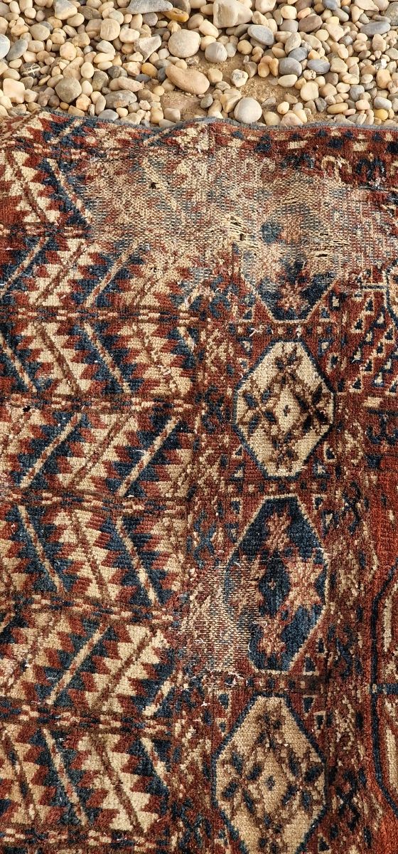 Tekke alfombra antigua anudada a mano