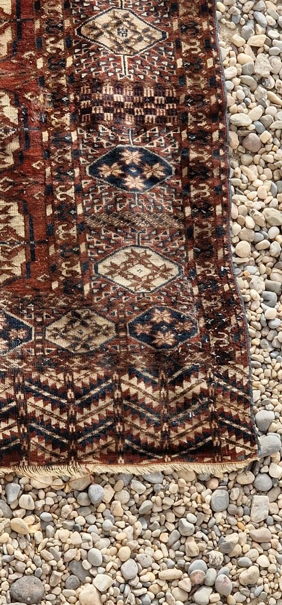 Tekke alfombra antigua anudada a mano