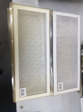 Rejilla ventilación aluminio blanco 50x20