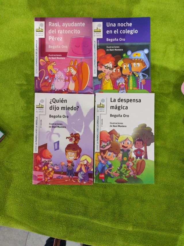 4 Libros de Rasi. SM y peluche Rasi