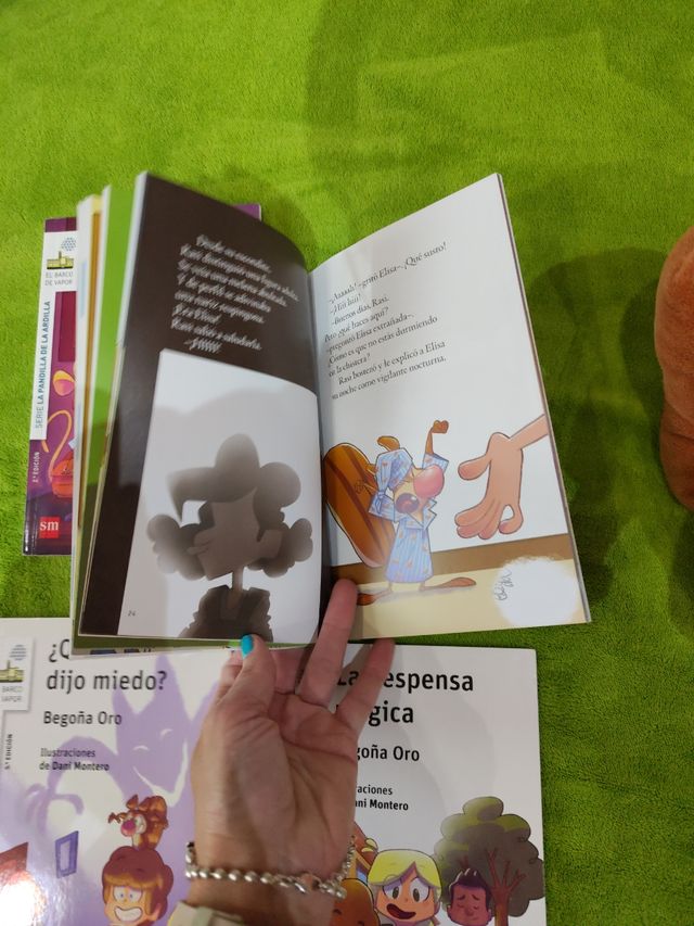 4 Libros de Rasi. SM y peluche Rasi