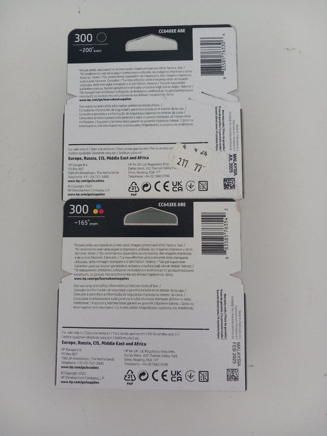 CARTUCHOS DE TINTA HP 300 NEGRO Y COLOR (901/703)