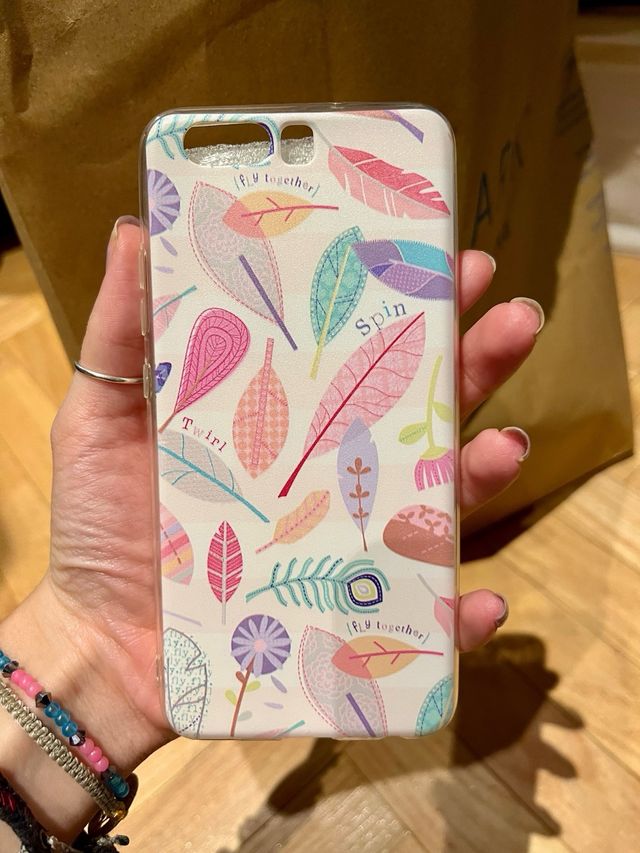 Funda Huawei P10 colores hojas